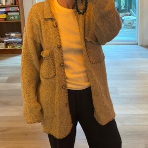 Vintage Grey Wool Cardigan